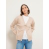 Gilet long beige en raccoon - Guka - Max & Moi