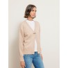 Gilet long beige en raccoon - Guka - Max & Moi