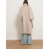 Manteau droit en laine vierge avec écharpe - Melodia  - Max Mara