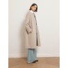 Manteau droit en laine vierge avec écharpe - Melodia  - Max Mara