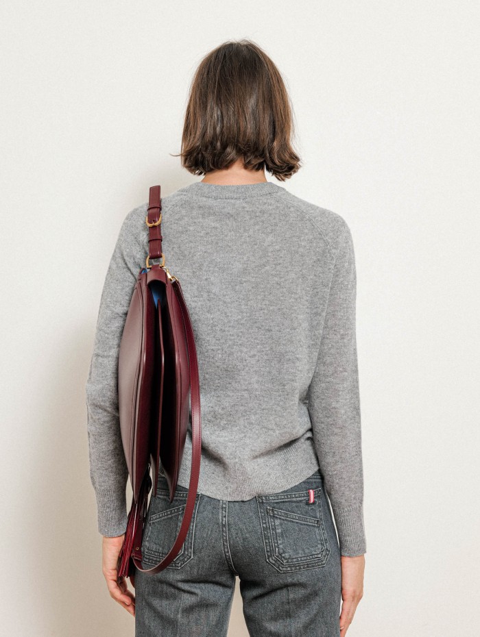 Pull col rond en cachemire - Gris - Max et moi