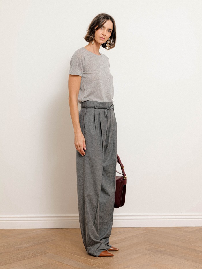 Pantalon droit en cachemire stretch - Malibi - Max Mara