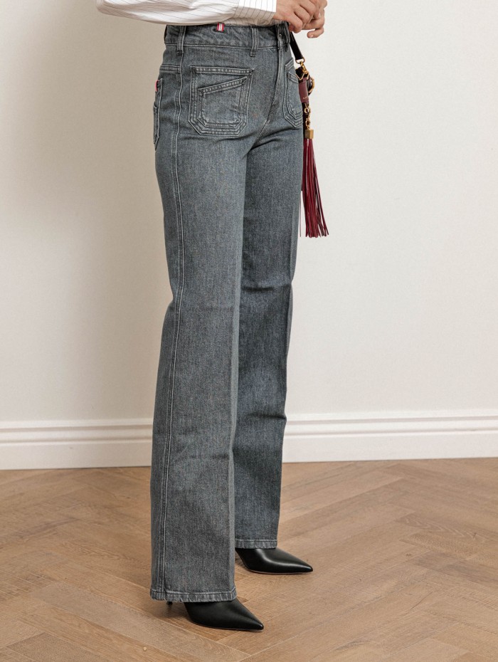 Jean flare gris - Rick - Ines de la Fressange