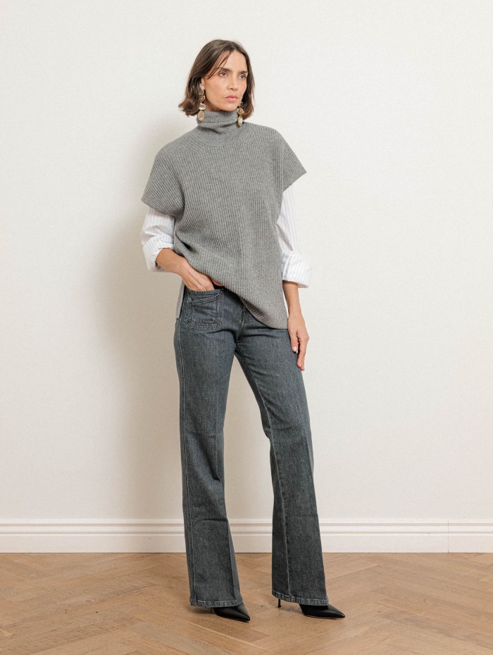 Jean flare gris - Rick - Ines de la Fressange