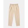 Pantalon beige à fronces - Alba - 26 Avenue