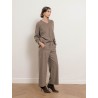 Pantalon fluide marron glacé en laine vierge - Floria - Max Mara