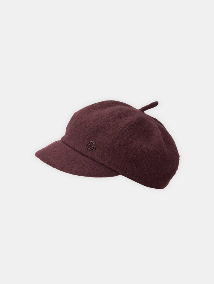 Casquette en maille bordeaux - Juju - Maison Michel
