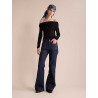 Jean flare bleu brut - Rick - Ines de la Fressange