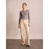 Jean flare blanc cassé - Rick - Ines de la Fressange
