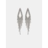 Boucles d'oreilles argentées à strass Liz | 26 Avenue