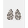 Boucles d'oreilles gouttes à strass fond argenté | 26 Avenue