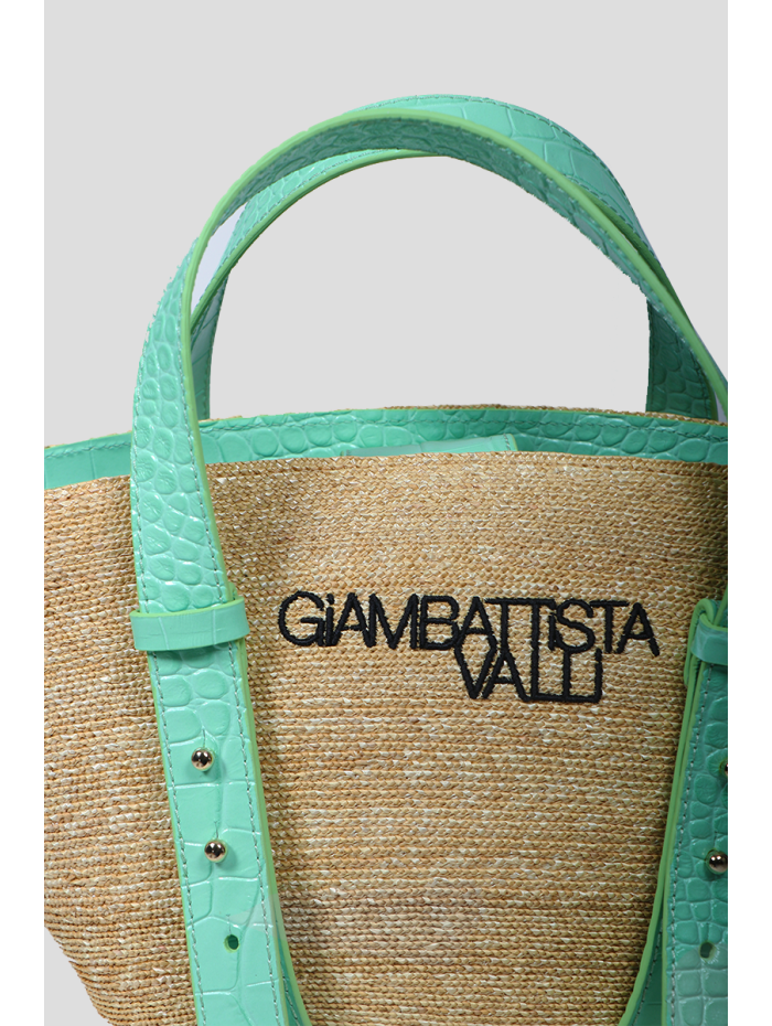 Boutique Pearl - GIAMBATTISTA VALLI Sac panier en paille