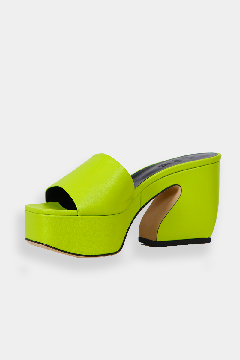 Neon green mules deals
