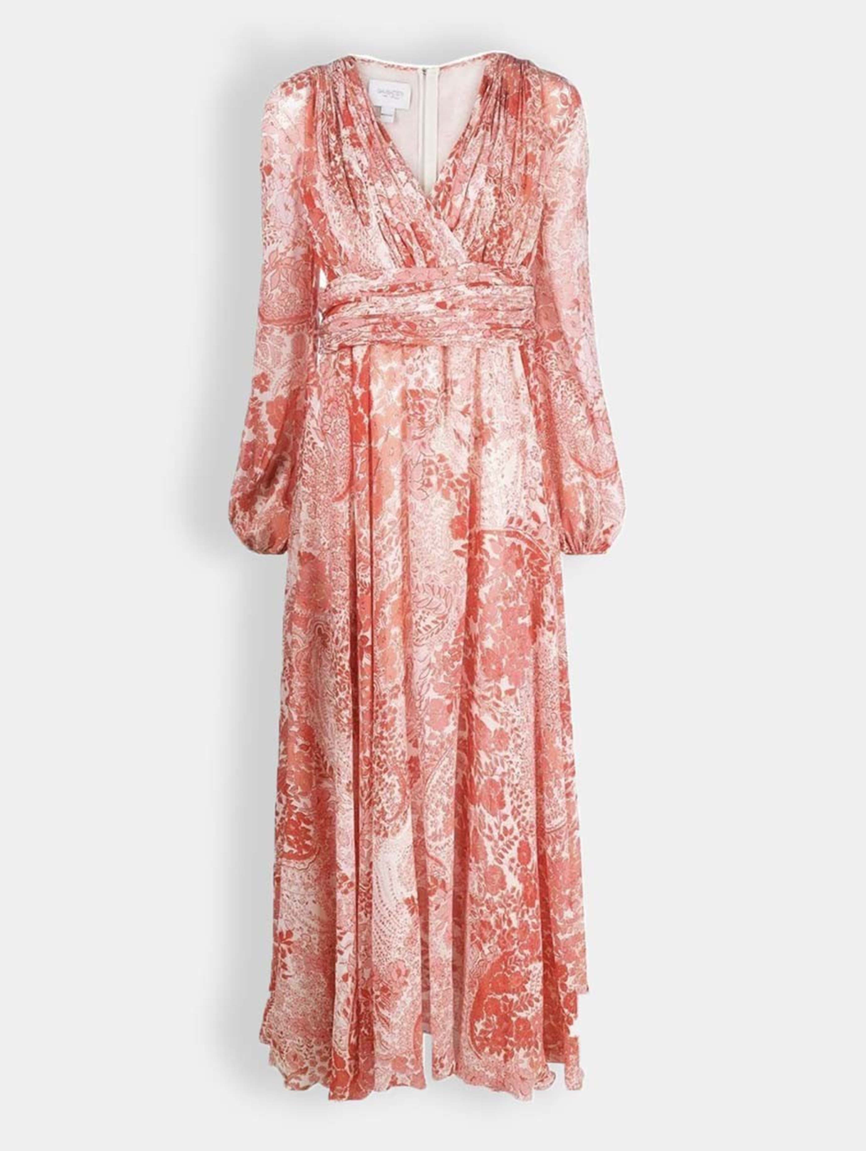 Plus Robe Longue En Mousseline De Soie Rouge À Épaule Unique | Plus